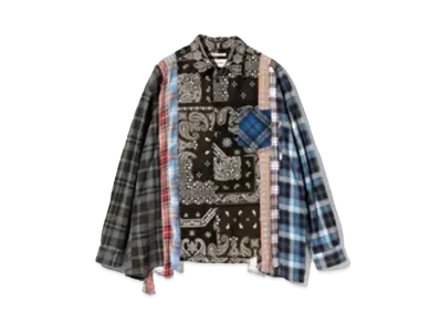Needles x MIYAGIHIDETAKA 7 Cuts Wide Shirt - Flannel + Bandana "Type 5"