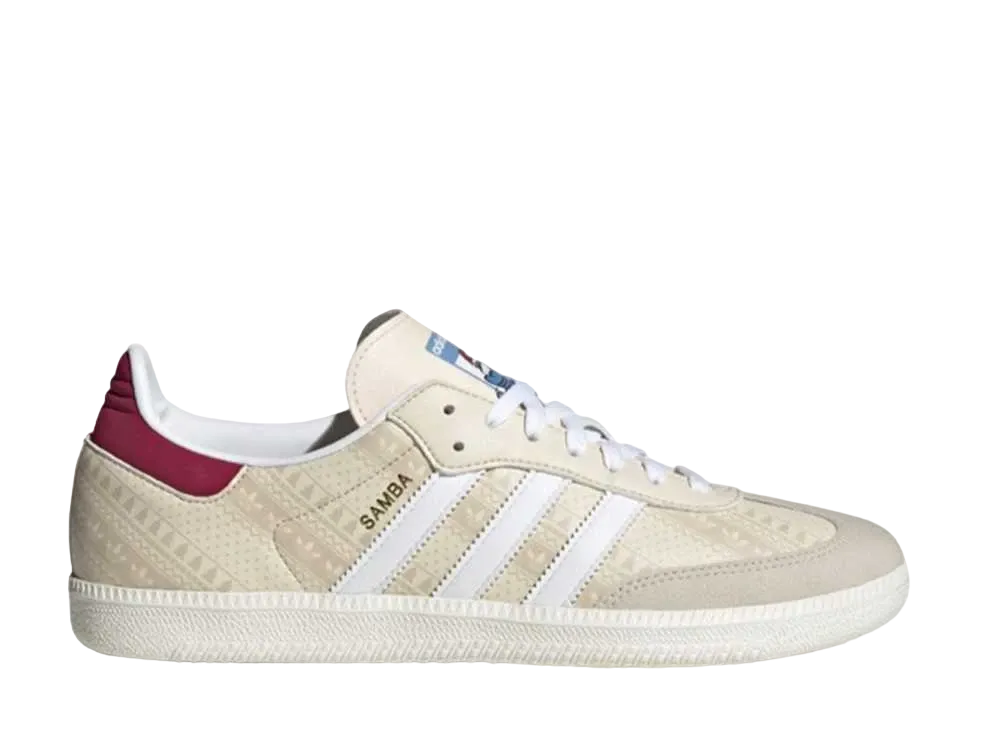 adidas Samba " Wonder White/Footwear White/Legacy Burgundy"