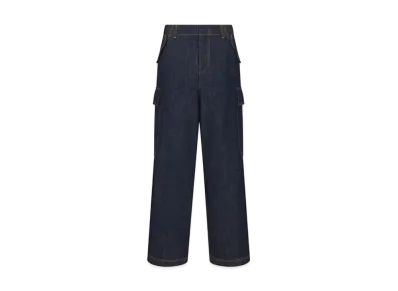 Dior DIOR 8 Cargo Jeans D02 Cotton Denim "Deep Blue"