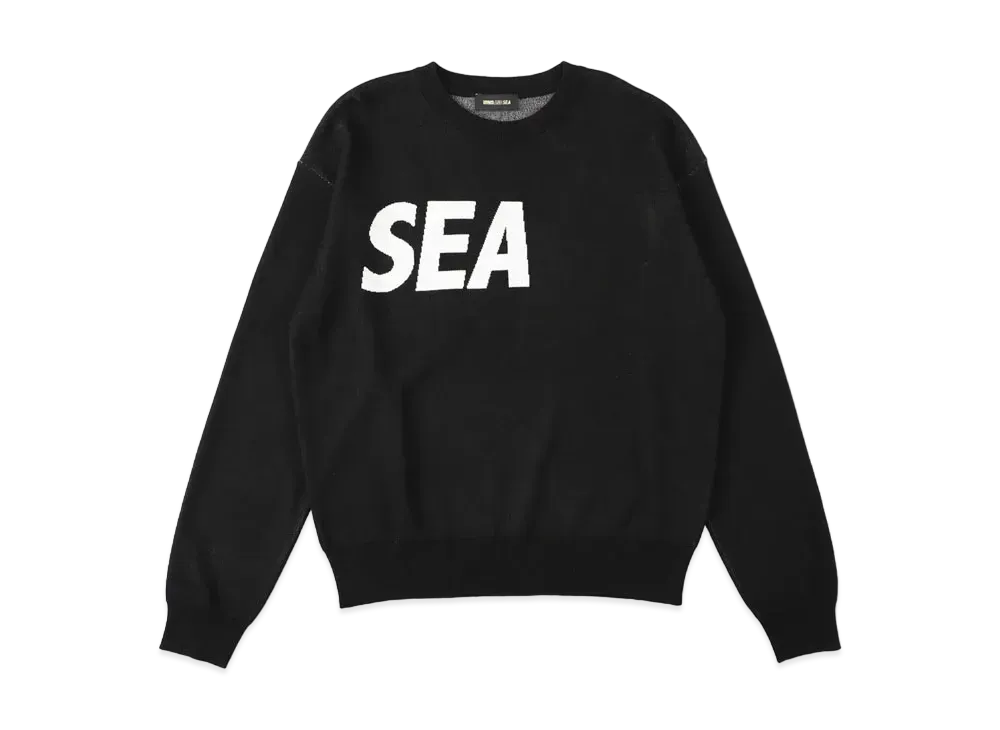 WIND AND SEA SEA Silk Blend Knit "Black"
