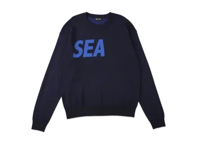 WIND AND SEA SEA Silk Blend Knit "Navy"