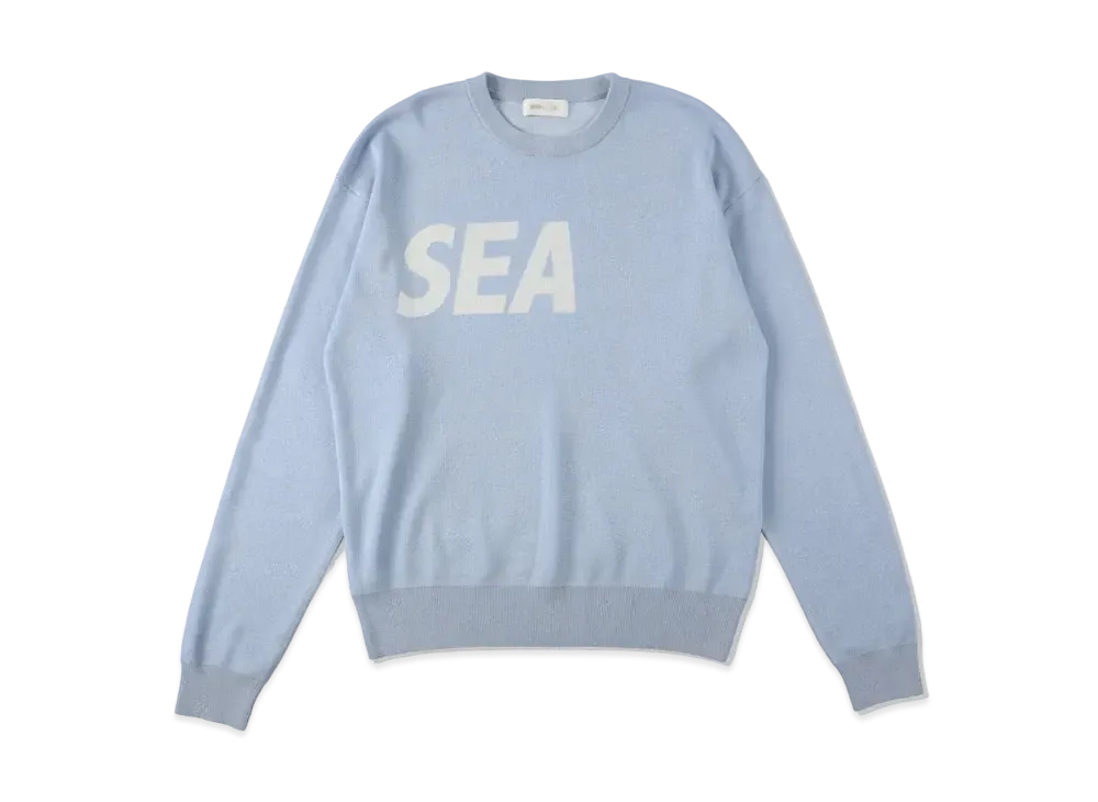 WIND AND SEA SEA Silk Blend Knit "B Blue"