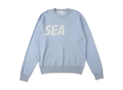 WIND AND SEA SEA Silk Blend Knit "B Blue"