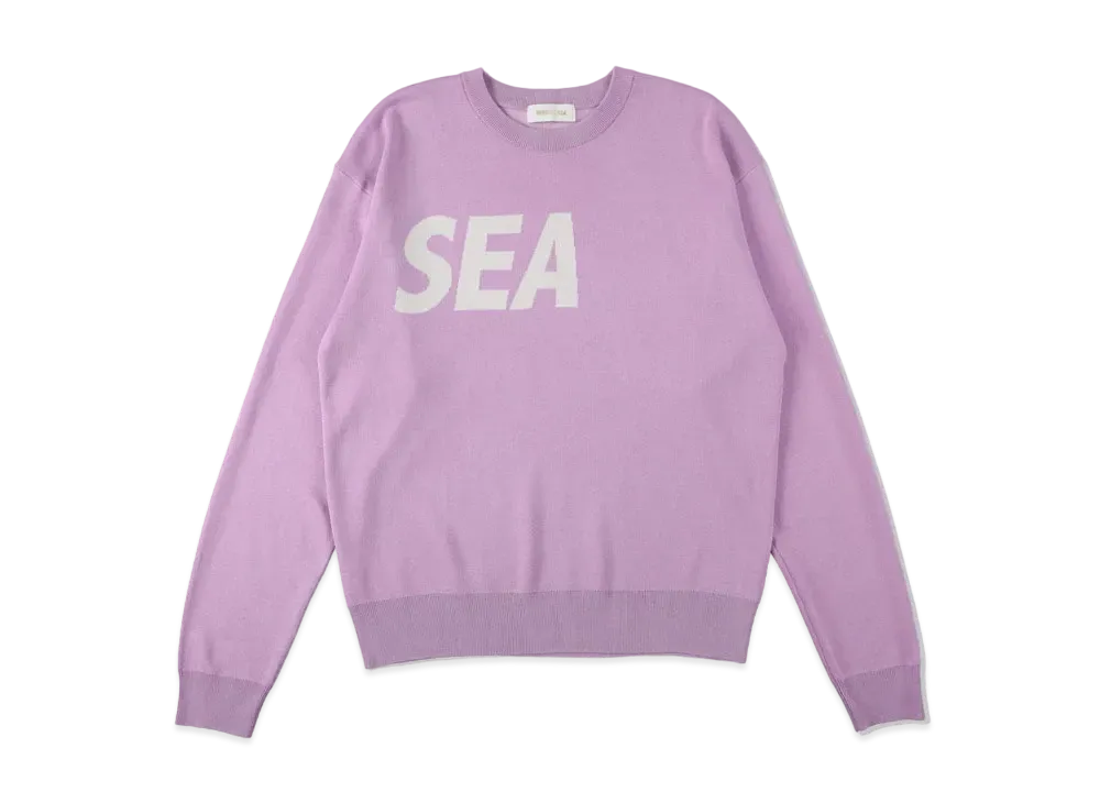 WIND AND SEA SEA Silk Blend Knit "Lilac"