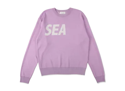WIND AND SEA SEA Silk Blend Knit "Lilac"