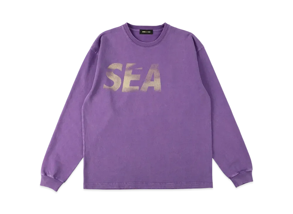WIND AND SEA SEA (P-Dye) L/S Tee "Wisteria Ocher"