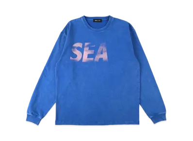 WIND AND SEA SEA (P-Dye) L/S Tee "C Blue Cherry"