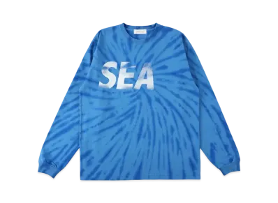 WIND AND SEA SEA Tie-Dye L/S Tee "Blue Tie Dye"