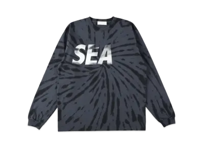 WIND AND SEA SEA Tie-Dye L/S Tee "Black Tie Dye"