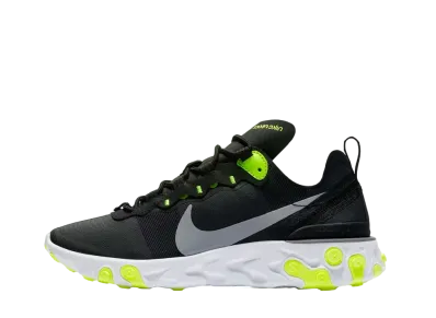 Nike Women's React Element 55 "Black/Volt Cool Grey"