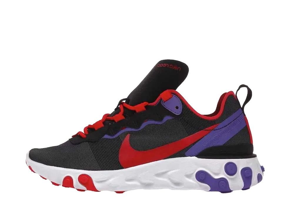 ナイキ ウィメンズ リアクト エレメント 55 "ブラック/ユニバーシティ レッド"