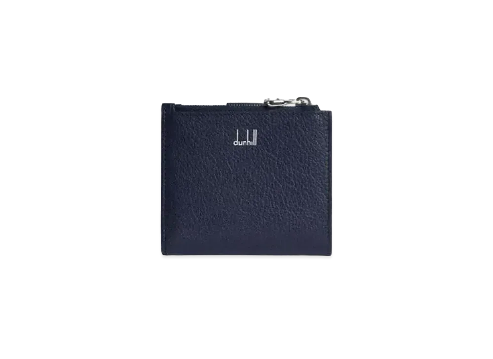 dunhill Duke Fine Leather Coin Purse Billfold Wallet "Navy"
