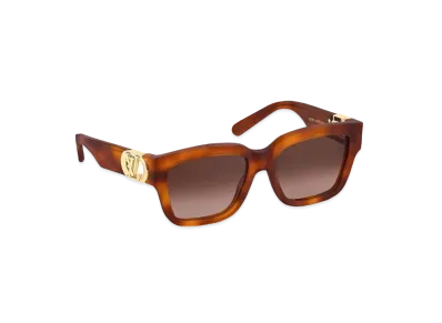 Louis Vuitton LV Link PM Square Sunglasses "Light Tortoise"