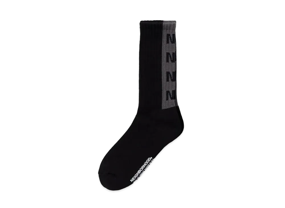 NEIGHBORHOOD NH Logo Socks "Black"