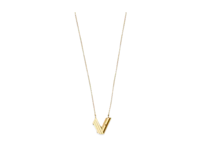 Louis Vuitton LV & Me Necklace Letter V "Gold"