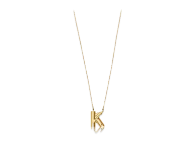 Louis Vuitton LV & Me Necklace Letter K "Gold"