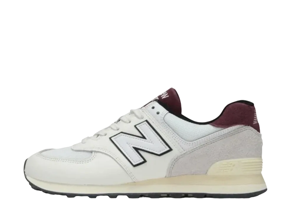 ニューバランス 574 "ホワイト/バーガンディ"