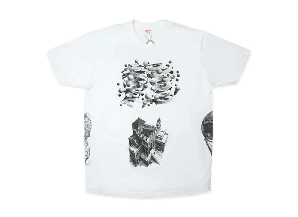 Supreme M.C. Escher Collage Tee "White"