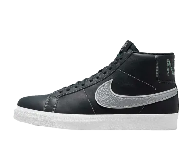 Mason Silva × Nike SB Zoom Blazer Mid "Dark Obsidian and Metallic Silver"