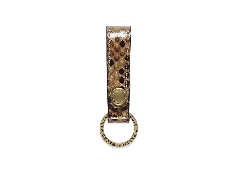 WACKO MARIA Python Leather Key Holder "Beige"