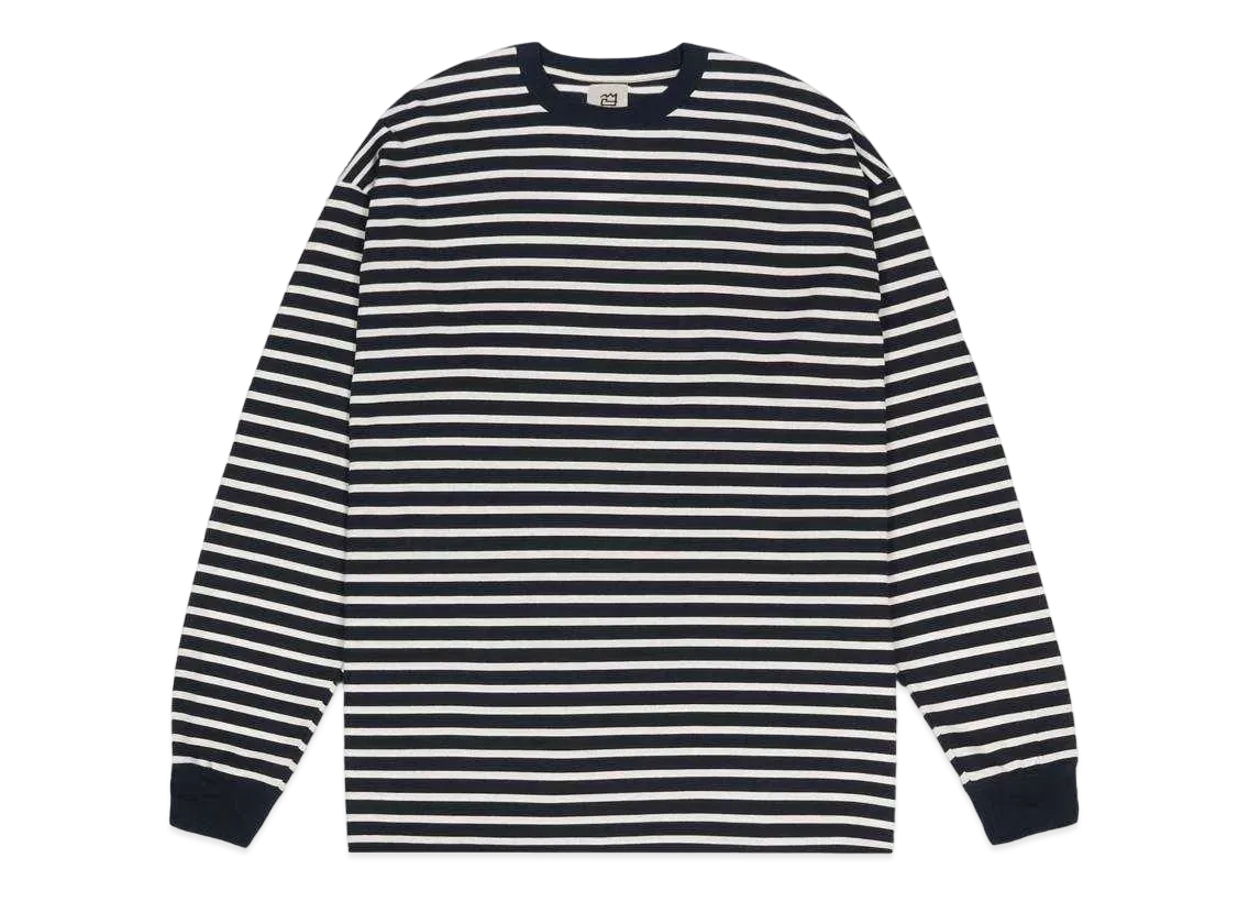 NNBF L/S BODER T-SHIRTS "NAVY"