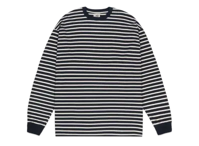 NNBF L/S BODER T-SHIRTS "NAVY"