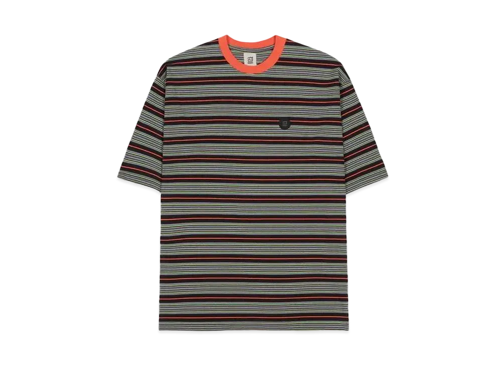 NNBF MULTI BORDER T-SHIRTS "BLACK"