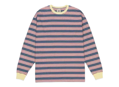 NNBF MULTI BORDER L/S T-SHIRTS "NAVY"