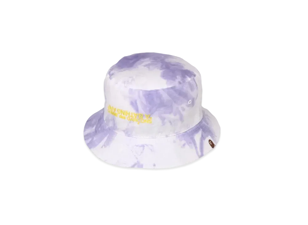 A BATHING APE x CDG OSAKA Tie Dye Bucket Hat "Purple"