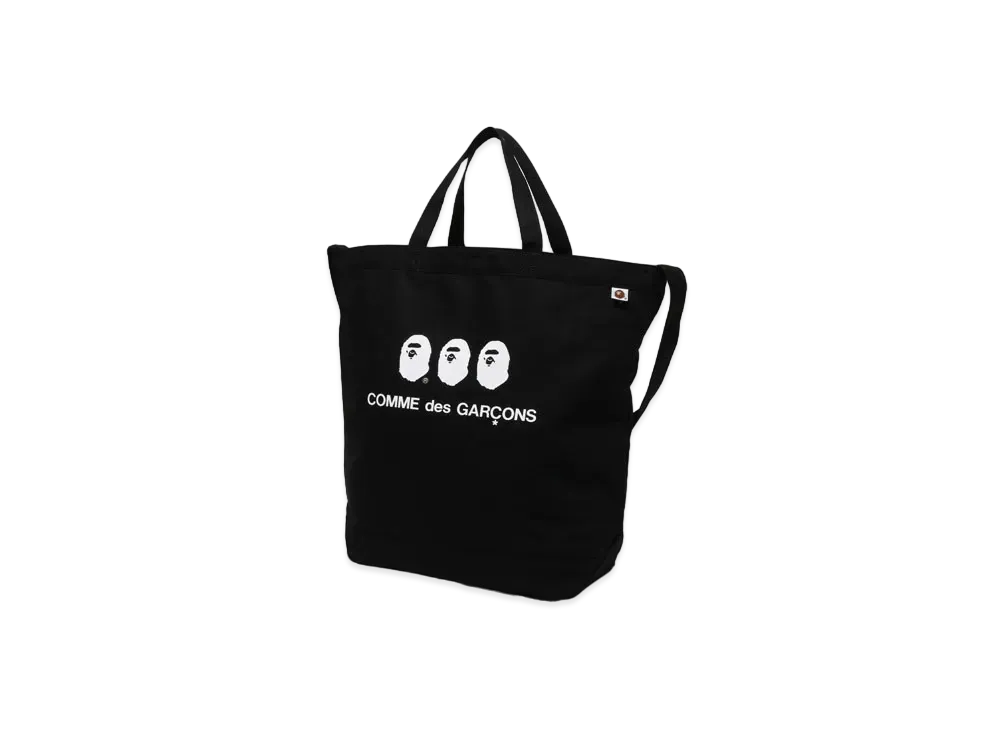 A BATHING APE x CDG OSAKA Tote Bag "Black"