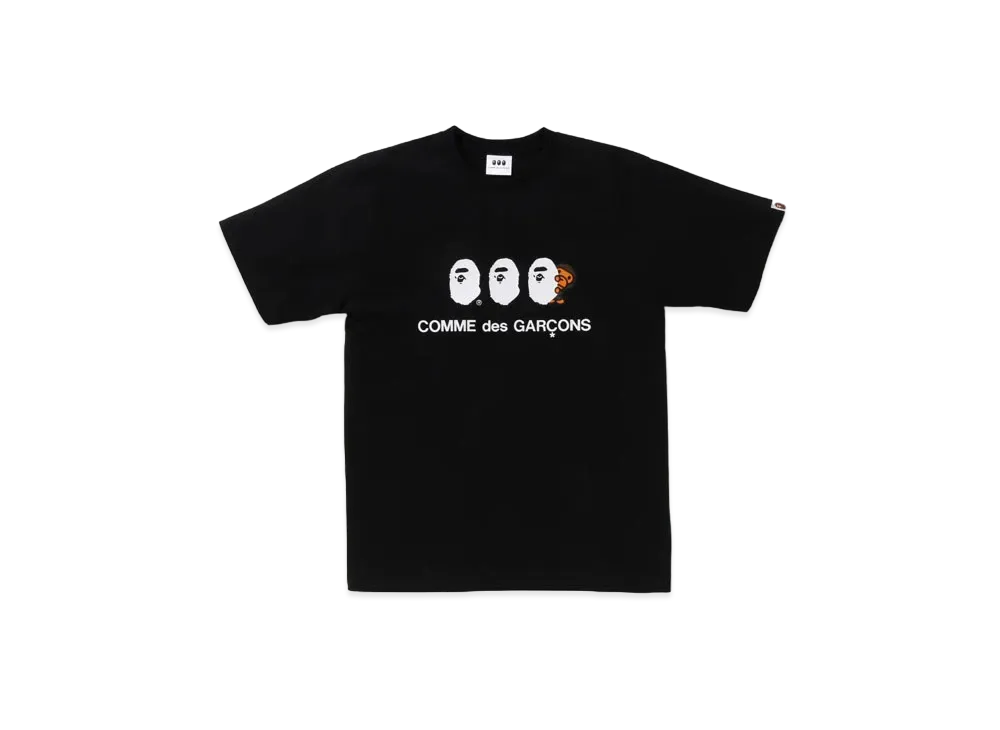 A BATHING APE x CDG OSAKA Tee #1 "Black"