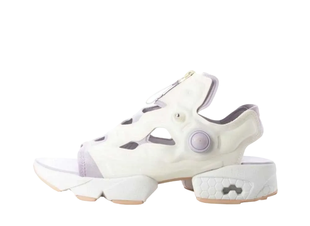 Reebok Women's Instapump Fury Sandal Zip "Chalk/Purple"