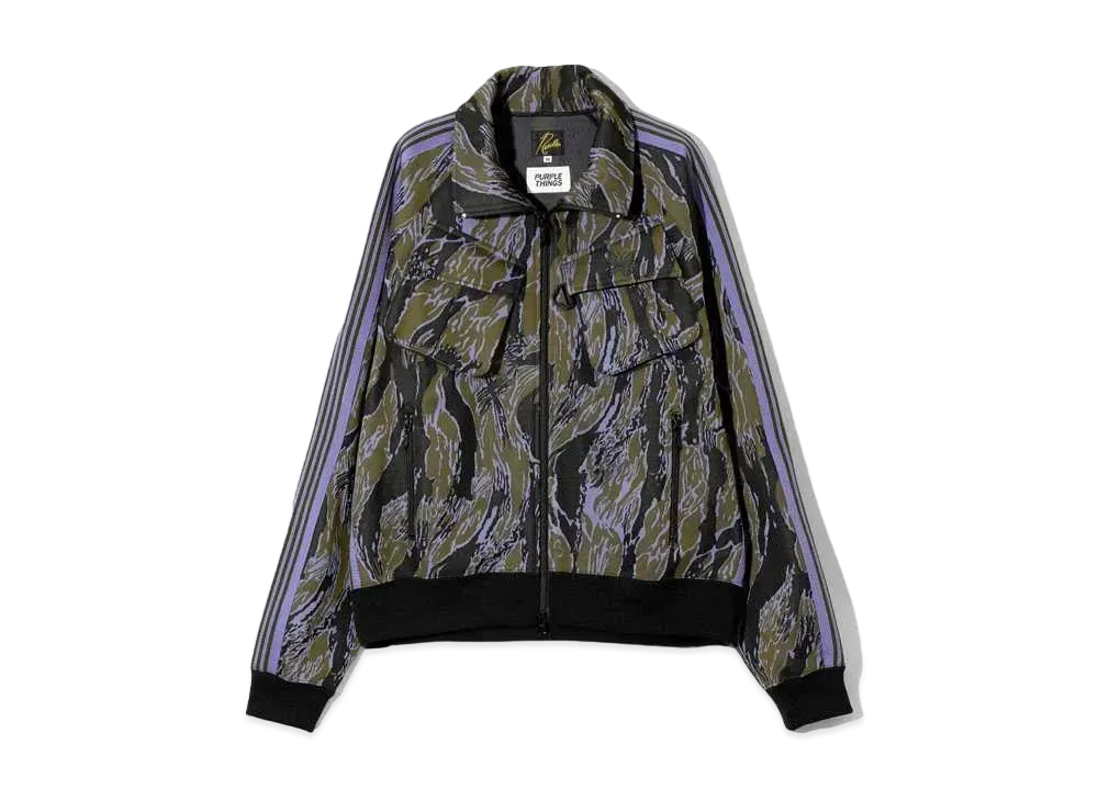 Needles x PURPLE THINGS Track Jacket - BDU / Poly Jq. 