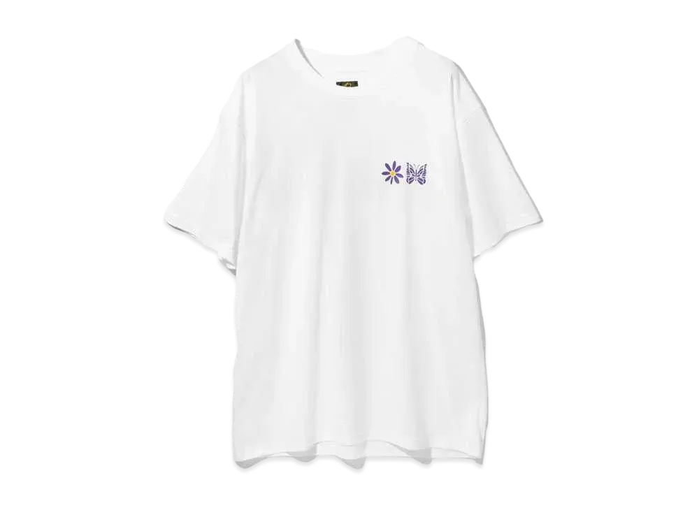 Needles x PURPLE THINGS S/S Crew Neck Tee - Cotton Jersey "White"