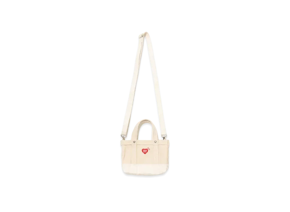 HUMAN MADE Heavy Canvas Mini Shoulder Tote "White"