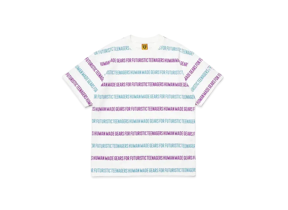 HUMAN MADE HM Striped T-Shirt "White"
