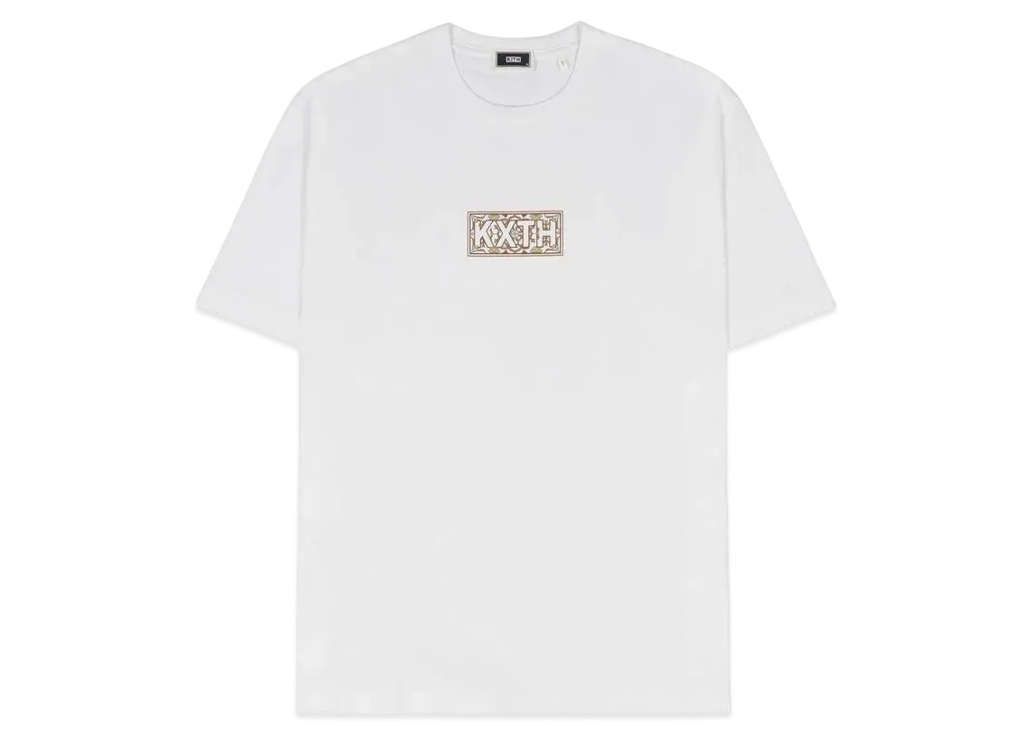 Kith Beige Moroccan Tile Classic Logo Tee "White"