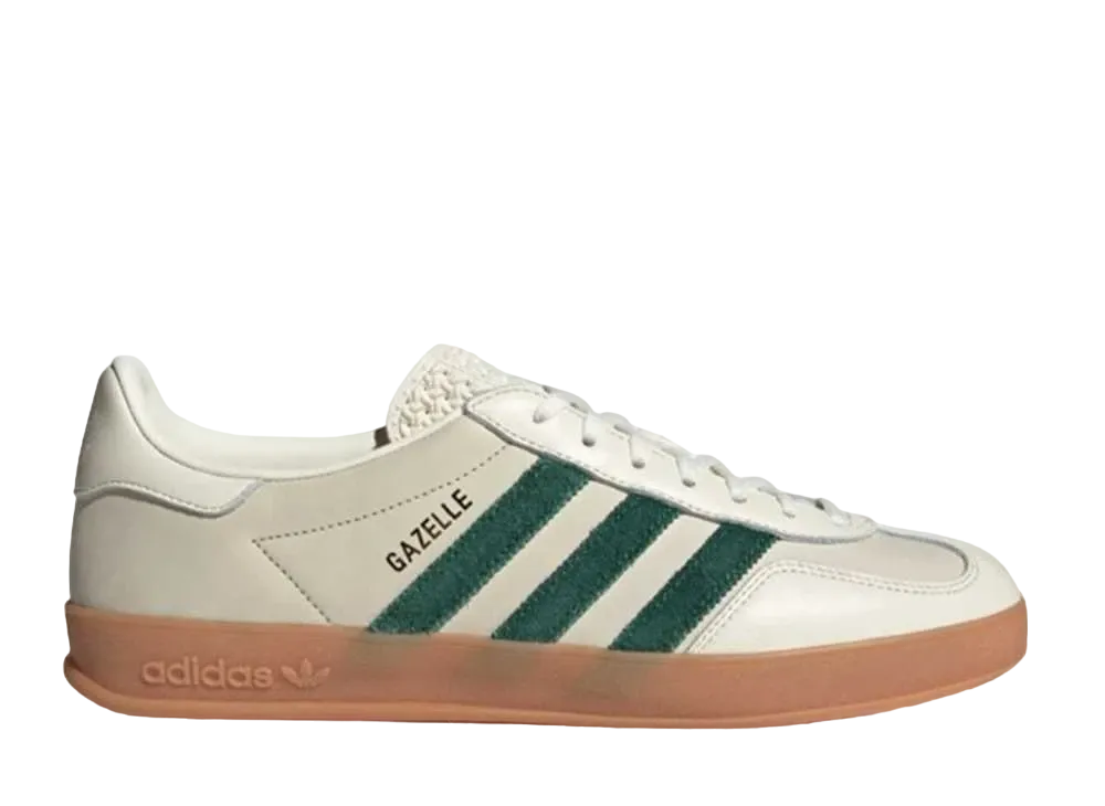 adidas Gazelle Indoor "Off White/Dark Green/Footwear White"