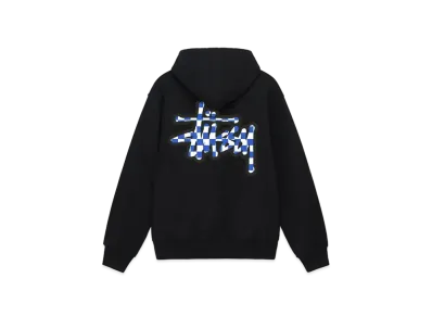 Stussy Checker Stock Hoodie "Black"