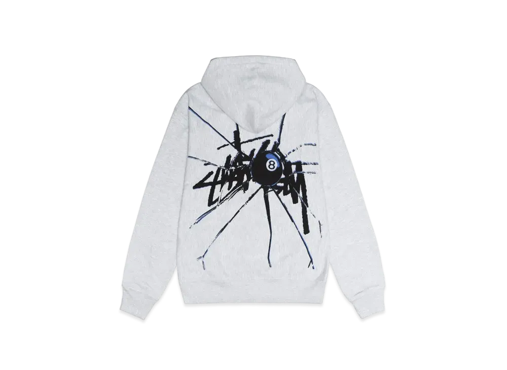 Stussy Shattered Zip Hoodie "Ash Heather"