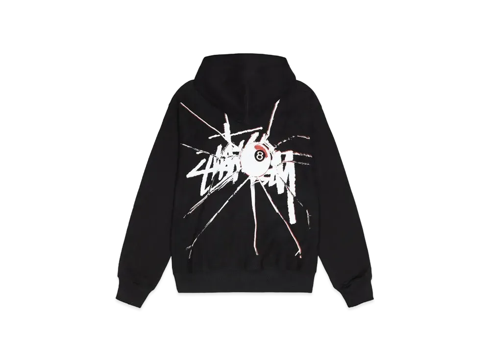 Stussy Shattered Zip Hoodie "Black"