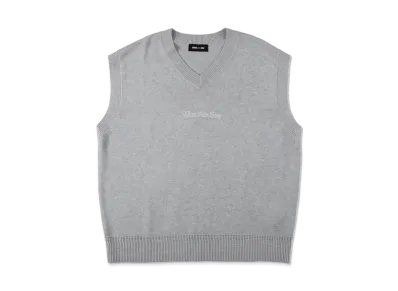 WIND AND SEA SDT Vneck Knit Vest "Gray"