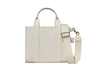 Marc Jacobs The Outline Monogram Mini Tote Bag "Eggshell/Optic White"