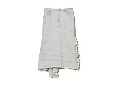 Marc Jacobs The Monogram Denim Skirt "Ice Blue"