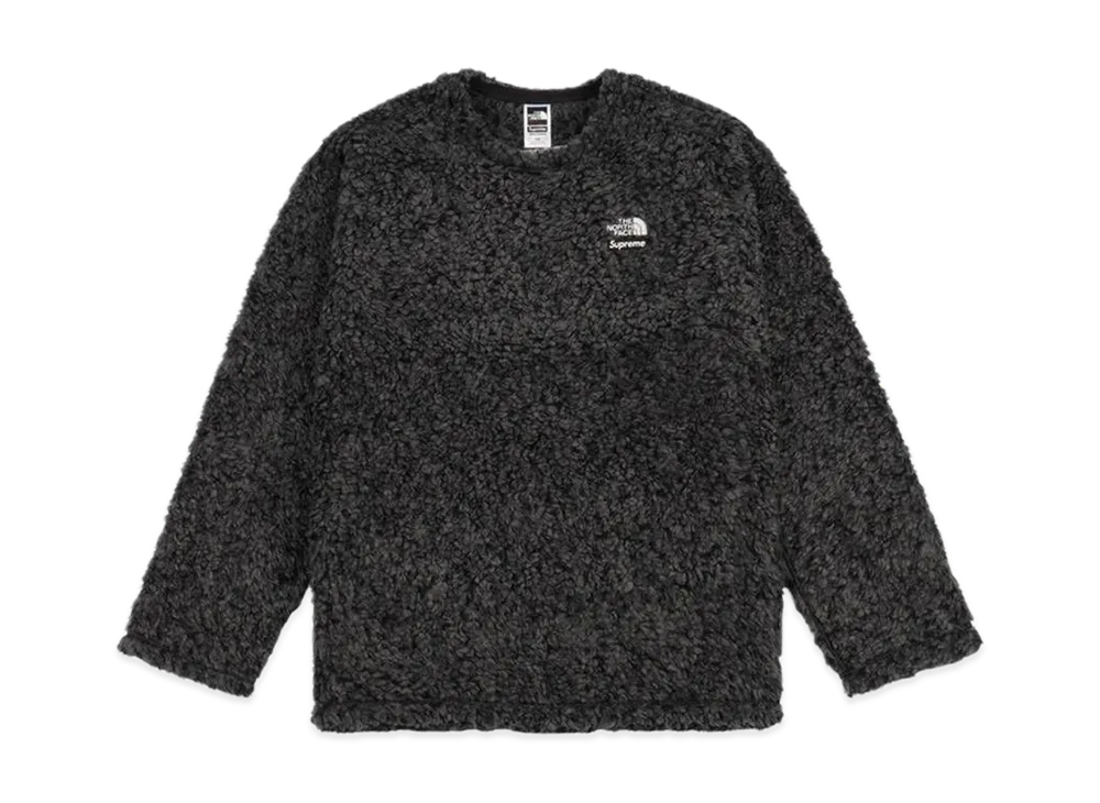 Supreme x The North Face High Pile Fleece Pullover "Black"