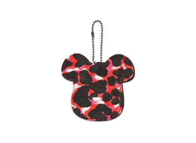 BE@RBRICK x VITAL MATERIAL Fragrance Tag Leopard(Red x BK x WH)