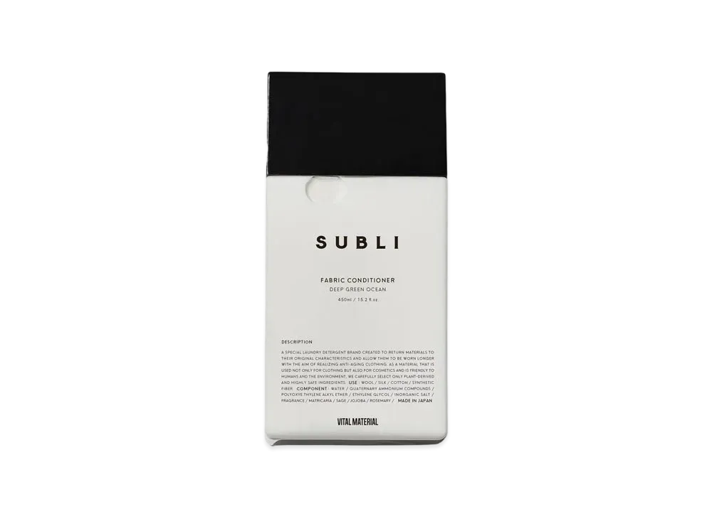 VITAL MATERIAL SUBLI Fabric Conditioner Deep Green Ocean 450mL
