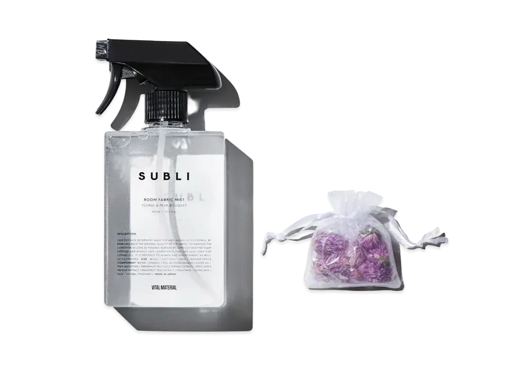 VITAL MATERIAL SUBLI Room & Fabric Mist Floral & Pair Bouquet 450mL