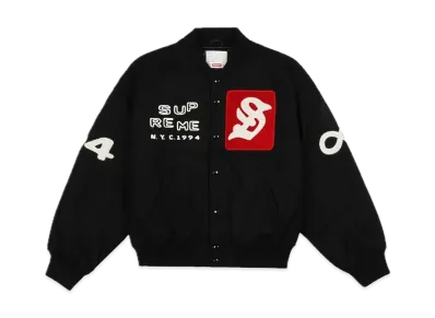 Supreme Tourist Varsity Jacket "Black"