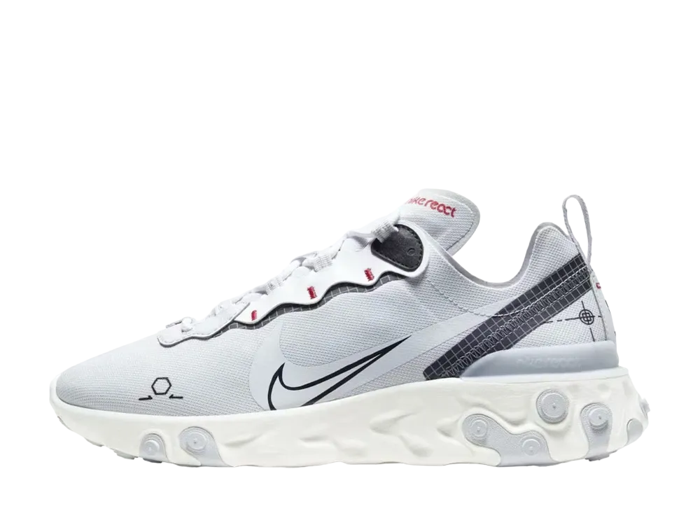 Nike React Element 55 PRM Schematic "Pure Platinum"